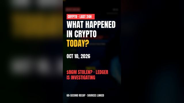 What Happened in Crypto in the Last 24 Hours? (Oct 10, 2026)